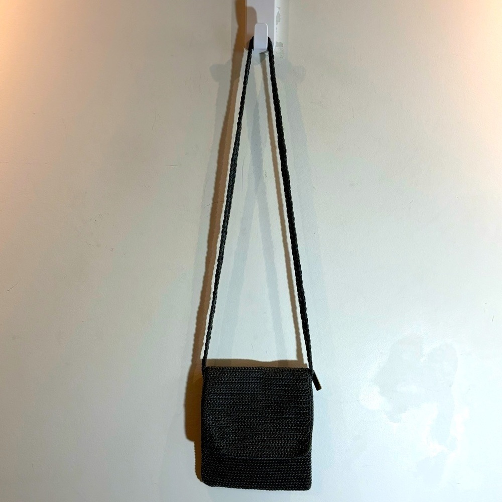 THE SAK Lined Crochet Flap Small Crossbody Bag